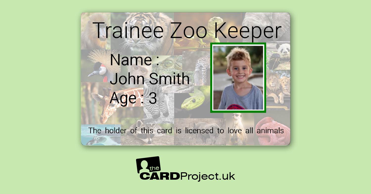 Zoo Keeper Card 